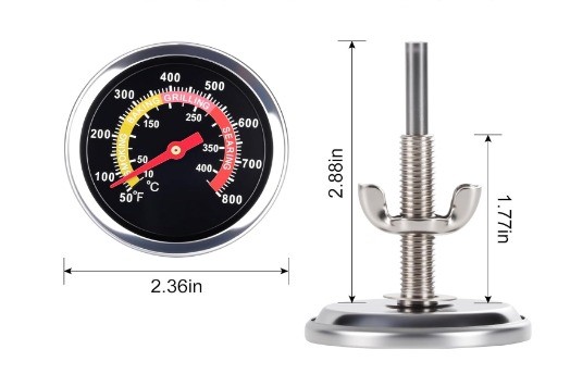 MANOMETRO / RELOJ P/ HORNO 10- 400°