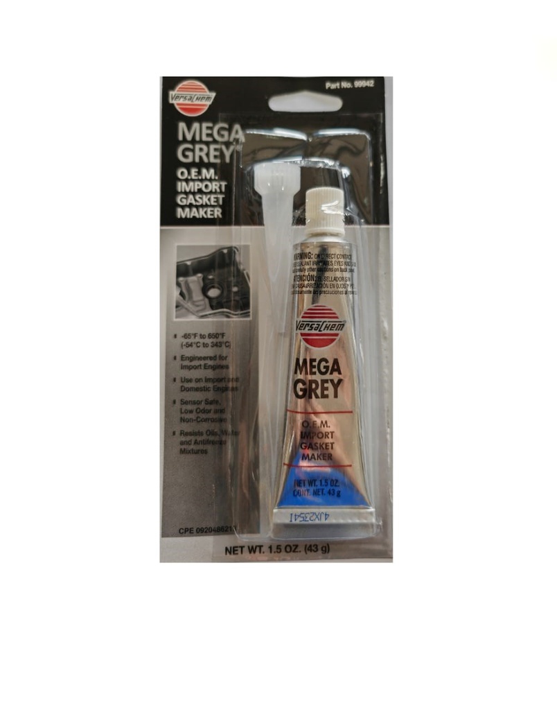SILICON GRIS A/ TEMP 43 Gr MEGAGREY VERSACHEM ORIG