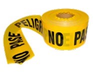 CINTA PELIGRO/NO PASE 3"*200MTS DHAI