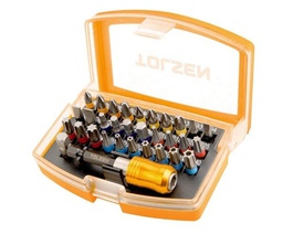 [20370 / 721253] SET PUNTAS ATORNILLADOR 32PZS + PROLONGADOR TOLSEN