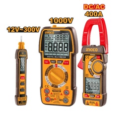 [24067 / 804199 / COS24067] SET DETECTOR VOLTAJE + MULTIMETRO + PINZA (3 PZS)