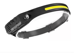 [12210 / 005280 / MINERA] LINTERNA T/ MINERO RECARG CINTA LED + SENSOR COVO