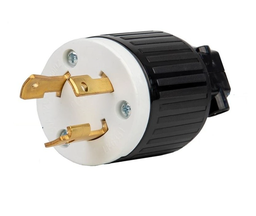 [113] ENCHUFE MACHO 3P  20AMP (PLANTAS)  MEDIA VUELTA