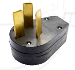 [50AMP / 419846 / ENC-002 / 546079] ENCHUFE MACHO 3P  50AMP (PLANTAS) P/GALLINA